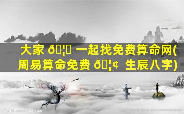大家 🦄 一起找免费算命网(周易算命免费 🦢  生辰八字)